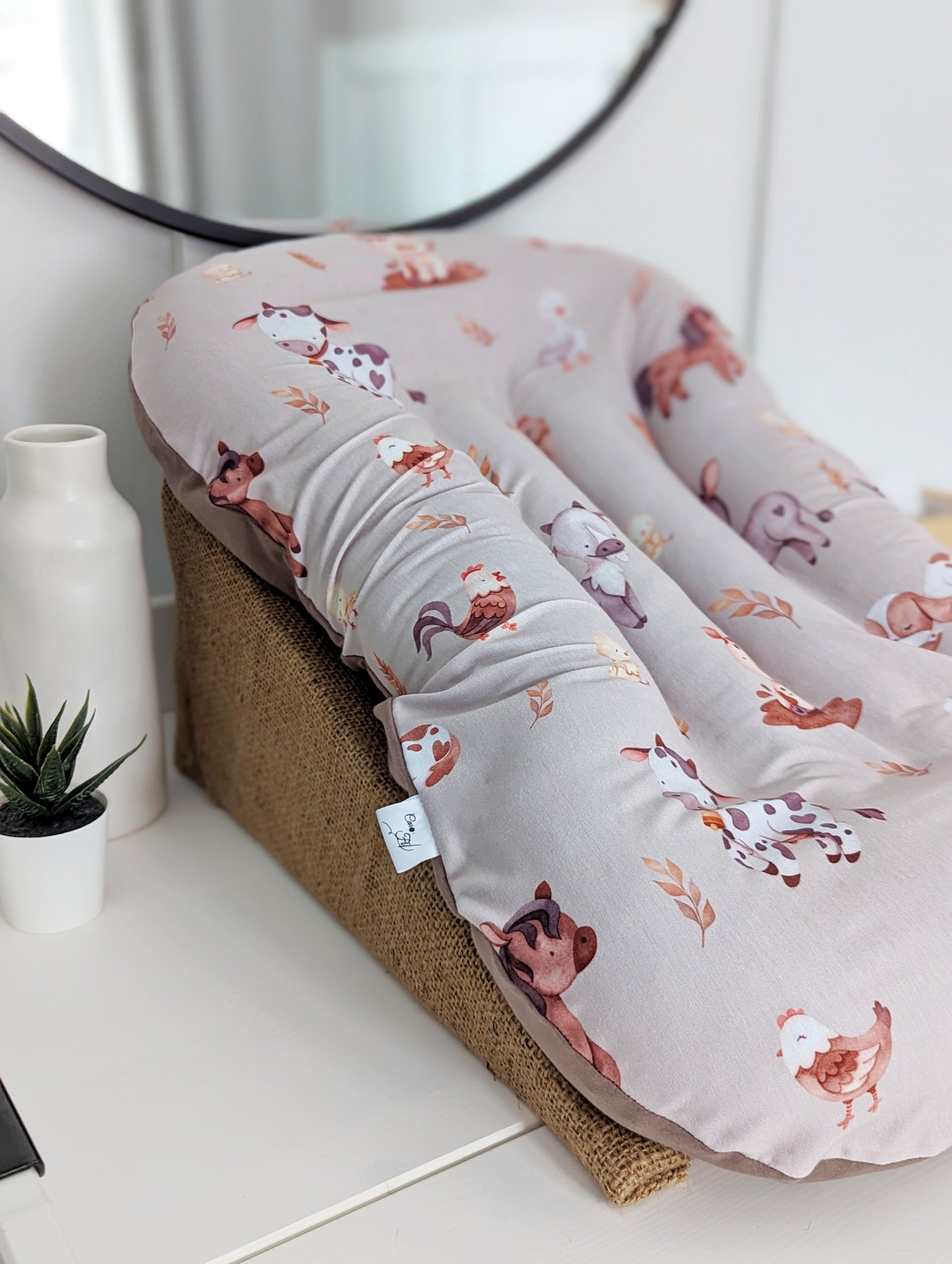 Coussin bébé ferme